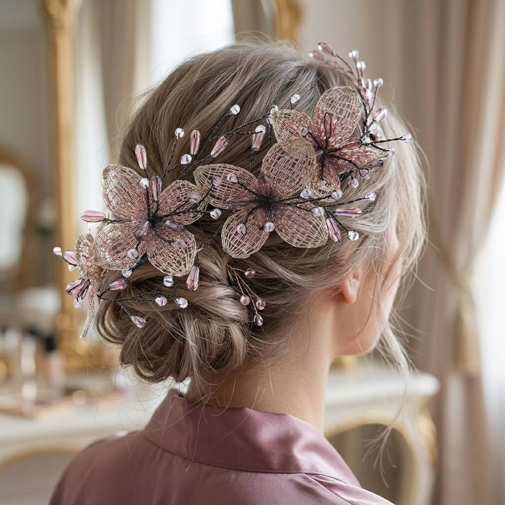 Exquisite Crystal Butterfly Headband
