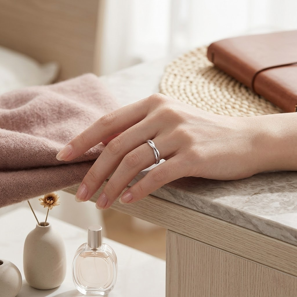 Modern Möbius Strip Ring